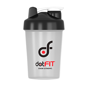 dotFIT Shaker Bottle - Black (20 oz)